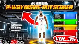 BEST 2 WAY INSIDE OUT SCORER BUILD ON NBA 2K22! RARE BUILD SERIES VOL. 35