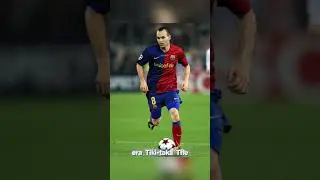 Andr&eacute;s Iniesta: The Brain of Football 🧠⚽ #footballlegends #barcelona #spain #GreatestMidfielder