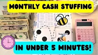 Cash Envelope Stuffing QUICK & EASY! | Monthly Fixed Income | May 2022