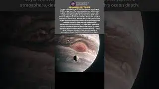 Europa moon 3,100 km orbits Jupiter at 49,476 kmh - ocean twice Earth's water #space #shorts