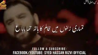 Shahid Baltistani New Noha WhatsApp Status | Muharram 2021 Noha Status | Shia WhatsApp Status