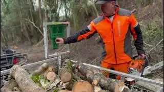 How to save Your Back! The Best Log Trailer for Soft Ground & Heavy Timber