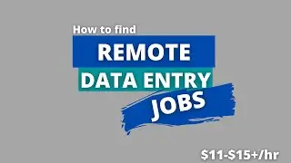 How You Can Find Remote Data Entry Jobs