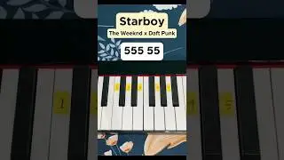 Starboy - The Weeknd x Daft Punk (Piano Tutorial) #music #shorts