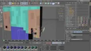 Cinema 4D - Minecraft Full Steve Rig v2 (Fingers Complex Mouth)