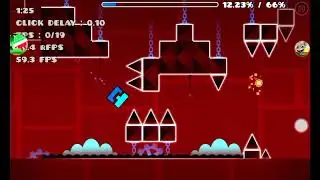 Geometry Dash - Clutterfunk 3 coins but 0.5x speed and 19 attempts [1/2]