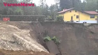 Avanza la frana sul Ticino a Somma Lombardo