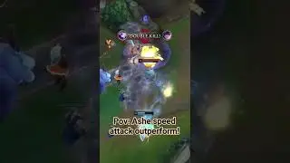 Ashe counter attack speed!#youtubeshorts