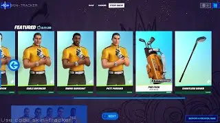LEAKED GOLF SKINS in FORTNITE ITEM SHOP [Fearless Fairway Bundle]