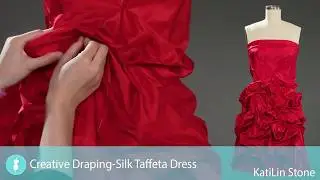 Creative Draping - Silk Taffeta Dress