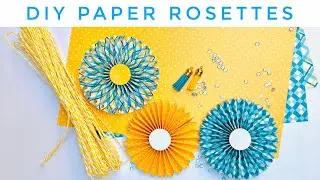 How to make paper rosettes without any dies/border punch? 3 different paper rosettes step by step