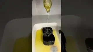 ASMR dish soap on epoxy sponge