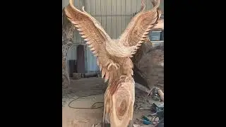 Amazing Wood Carving Eagle Time Lapse