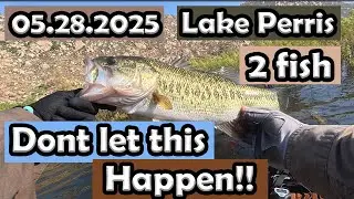 Lake Perris Bass Fishing! Never let this happen to you! #zmanfishingproducts #lakeperrisfishing