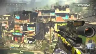 COD Ghosts  FAVELA  Sniping Gameplay!   Call of Duty  Ghosts Invasion DLC Map Pack