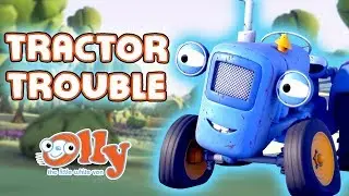Olly the Little White Van - Tractor Trouble | Cartoons for Kids