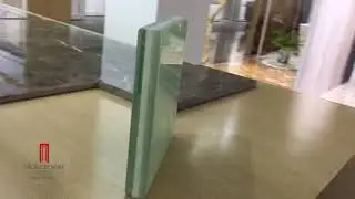 Translucent onyx backed glass for wall decor