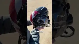 400,000$ Helmet #airforce #f35lightning #military #f18hornet #topgun #fighterjets #f15eagle #fighter