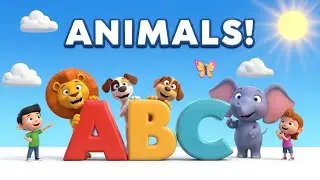 ABCD Song for Kids 🎵 | Learn Alphabet A–Z with Fun Animals & Music