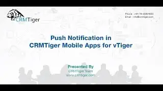 Push Notification in CRMTiger Mobile Apps for vTiger
