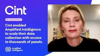 Cint Enabled Amplified to scale their data collection with access to thousands of panels