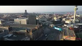Liverpool Lime Street During Lockdown,Via Drone