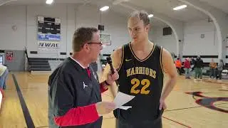 Walla Walla Warriors Drew Hottinger 21pts Talks after 89 to 84 Win over Olympic College Rangers