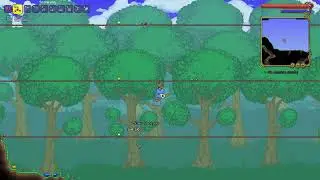Terraria:  Making a boss arena designed for my slime mount