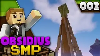 SPACE NEEDLE IN MINECRAFT - Obsidius SMP Season 2 (EP.2)