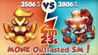 MONK Outlasted Spirit Master No Problem @ 4:23 mins | PVP Rush Royale