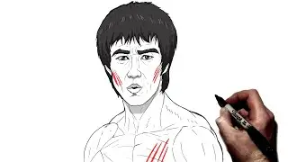 Как нарисовать Брюса Ли | Шаг за шагом