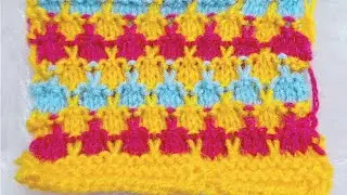 Colorful Sweater Design in pink yellow blue color wool