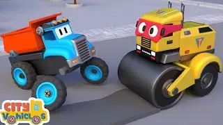 Mechanik karetki pogotowia! Naprawa zepsutej wywrotki &ndash; wywrotka, superkartka pogotowia dla dzieci.