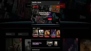 Netflix Clone in JavaScript || #coding  #javascript #webdevelopment  #shortsfeed #shorts