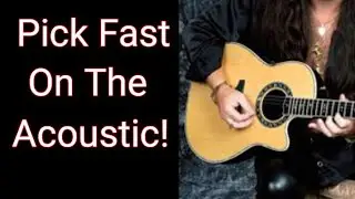 Fast Picking Improvisation Tips On The Acoustic Guitar: Yngwie,  Al Di Meola Style Long Solo Lines