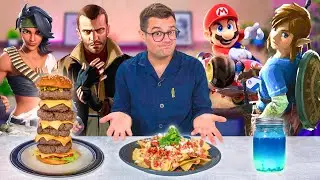 Can A Chef Turn Video Game Food into the Real Thing?! | Zelda, GTA, Fortnite, Mario Kart