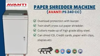 Best Paper Shredder Machine | AVANTI PS 240 CC | AVANTI DELHI