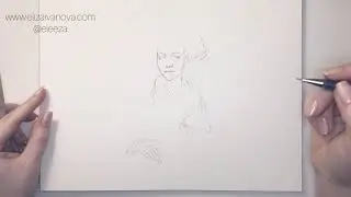 Pencil drawing from scratch | Eliza Ivanova