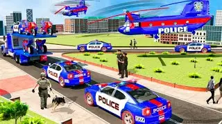 Us Police Multi Level Car transport Truck 2021-Cargo truck- PK GAME TV