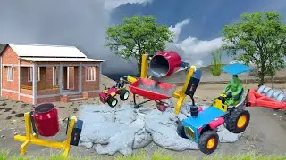 DIY Mini Tractor: Build a Boat Bridge Using Mini Bricks And Metal Railing‪ construction sinceproject