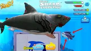 Hungry Shark Evolution - Bigger Enemy Megalodon vs Sharkjira Mod - All 25 Sharks Unlocked Gameplay