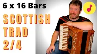 scottish accordion dance music for Gay Gordons - Pipers Cave - Mairi's Wedding / Campbell's Farewell
