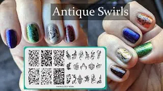 Maniology Antique Swirls M396 plate - let's do some nail stamping art!
