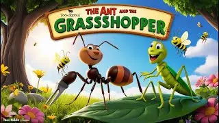 THE ANT AND THE GRASSHOPPER  | Classic Moral Story for Kids | Toon Riddle