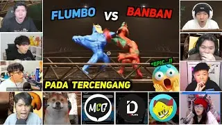 [ REAKSI YOUTUBER GAMERS ] PERTARUNGAN EPIC FLUMBO VS BANBAN | Garten Of BanBan 8 : Anti Devil |