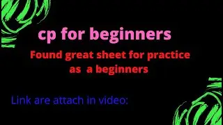 Training for newcomers and beginners