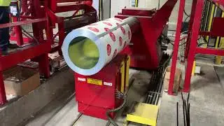 Red Bud Recoiler for Small Coils from a Large one