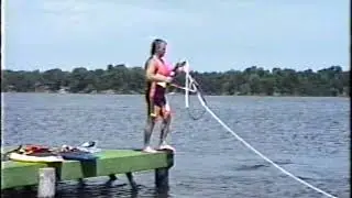 Flying Dock Barefoot Start Lake Arrowhead Wisconsin July 17, 1991