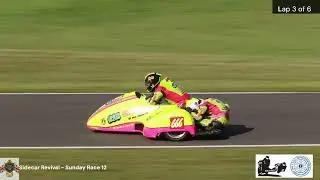 Sidecar Revival Sun Race 12 FRSA Pre Injection and Bears sidecars Cadwell Park 3rd August 2025