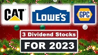 3 DIVIDEND Stocks for 2023 | $CAT, $LOW, $GPC from NOBL ETF
